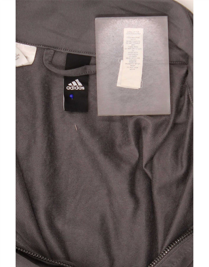 Adidas Veste de survêtement pour homme Large Gris Polyester