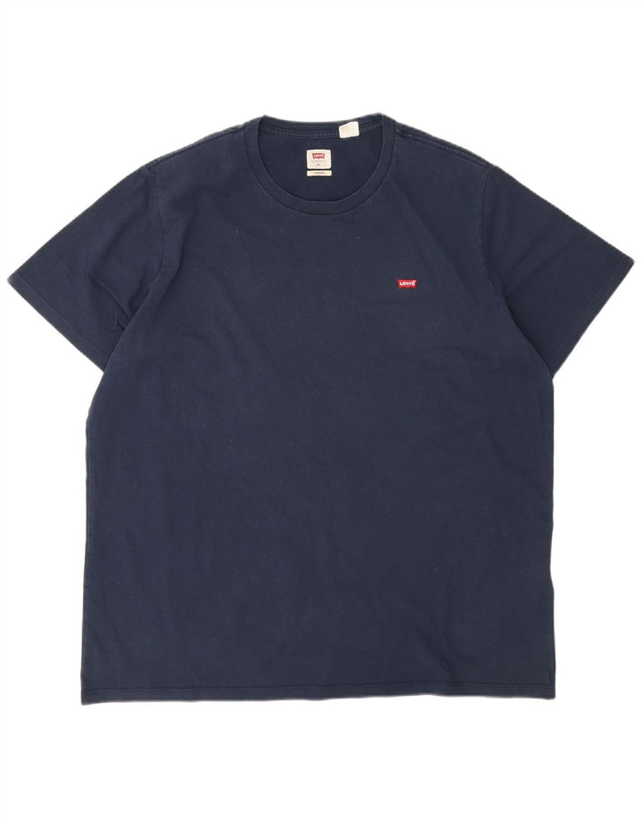 Levi's T-Shirt Top XL Homme Bleu Marine Coton