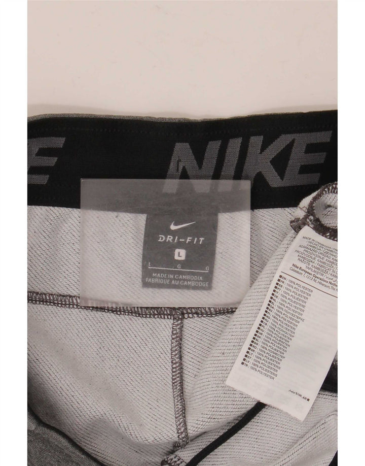Nike Pantalon de survêtement Dri Fit pour homme Pantalon de jogging Large Gris Polyester