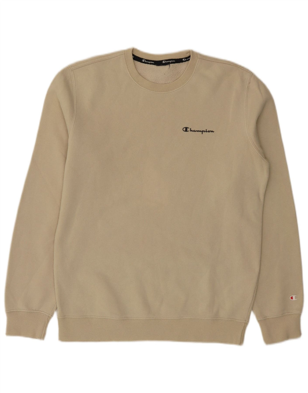 Champion Sweat-Shirt Homme Beige Moyen Coton