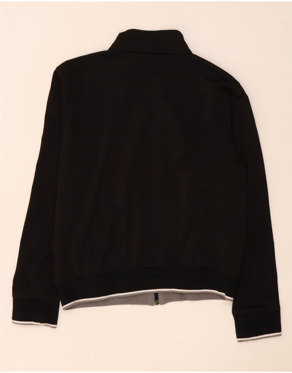 Puma Veste de survêtement pour femme UK 14 Large Noir Colorblock Polyester