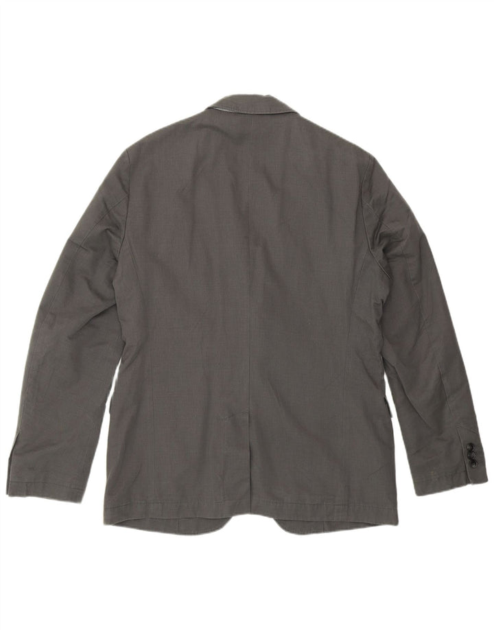Hugo Boss Veste blazer à 2 boutons pour homme EU 48 Gris moyen Coton