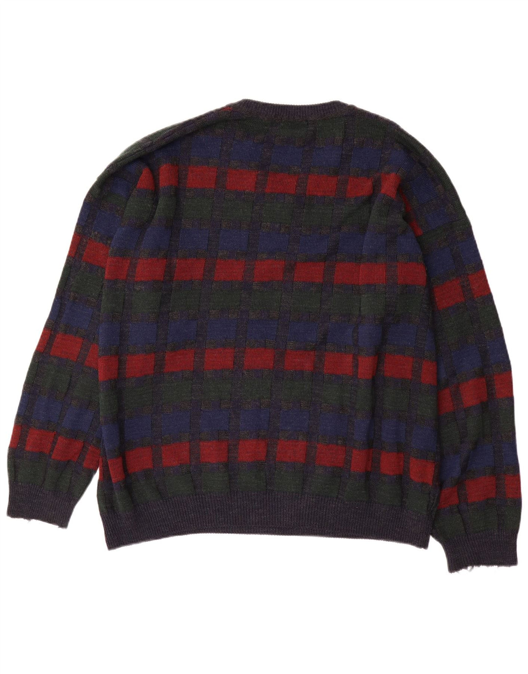 Jockey Pull col V pour homme 2XL Gris à carreaux
