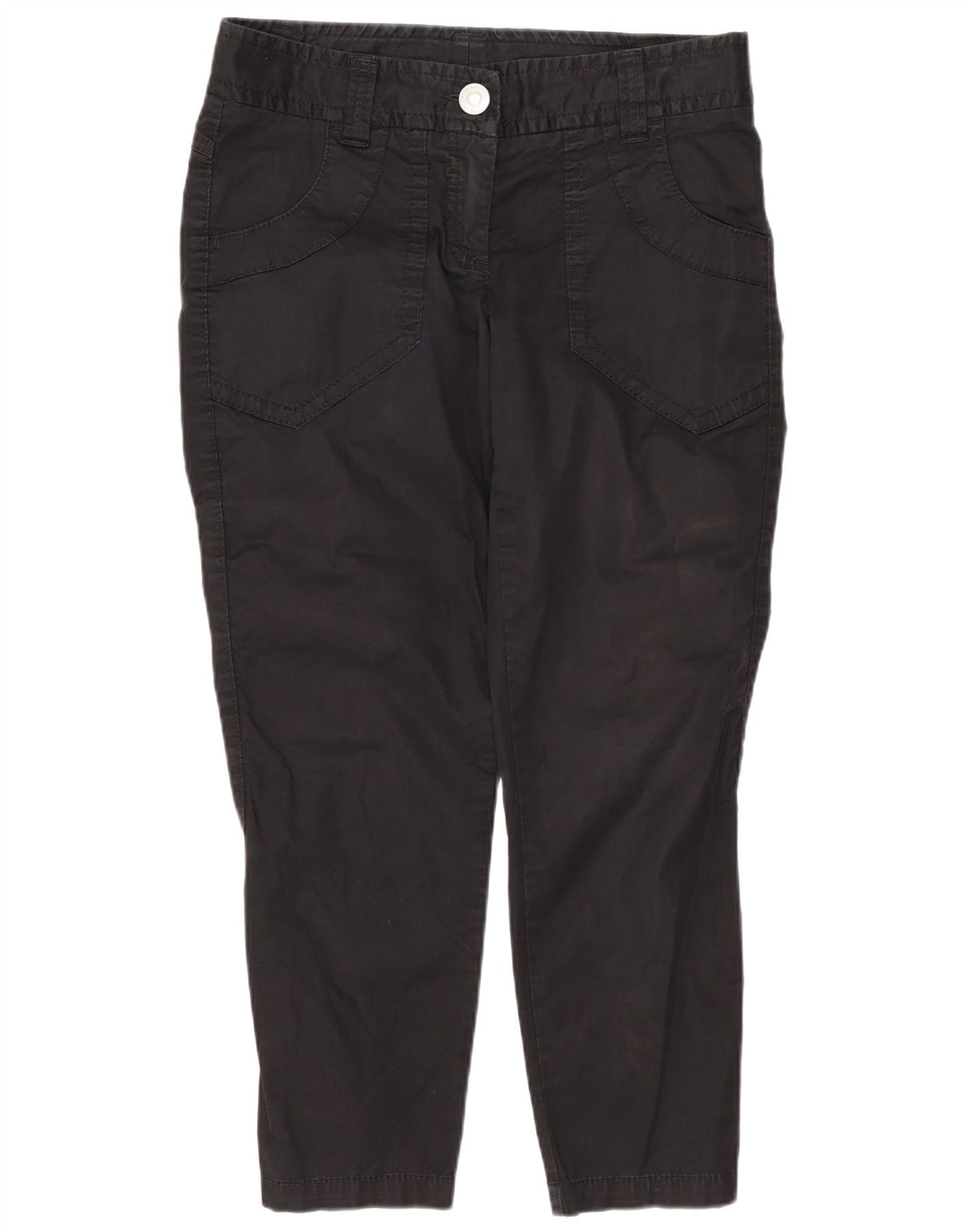 Benetton Pantalon Court Slim W36 L24 Femme Noir