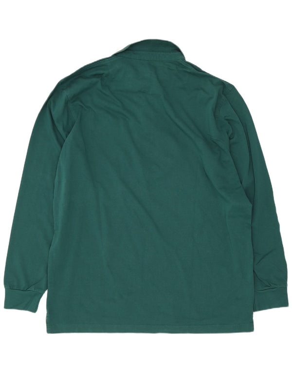 Harmont & Blaine Polo à manches longues pour homme, coupe régulière, 3XL, vert, coton