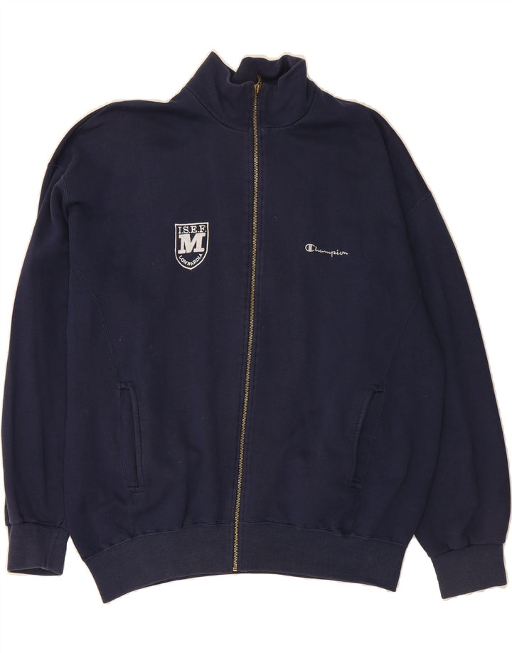 CHAMPION Mens Tracksuit Top Jacket XL Navy Blue Vintage Champion and Second-Hand Champion from Messina Hembry 