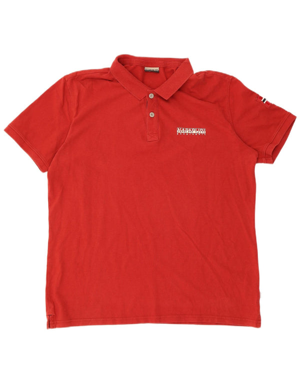 NAPAPIJRI Polo Homme 2XL Rouge Coton
