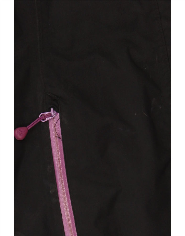 JACK WOLFSKIN Veste de pluie pour femme UK 10 Small Noir Polyamide