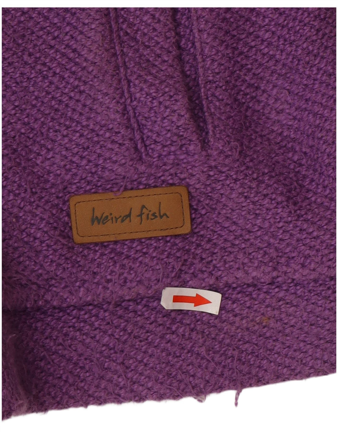 Weird Fish Pull cardigan pour femme UK 16 Grand coton violet