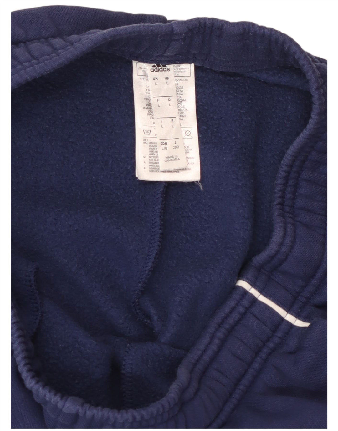 ADIDAS Pantalon de Survêtement Homme Joggers Large Bleu Marine Coton