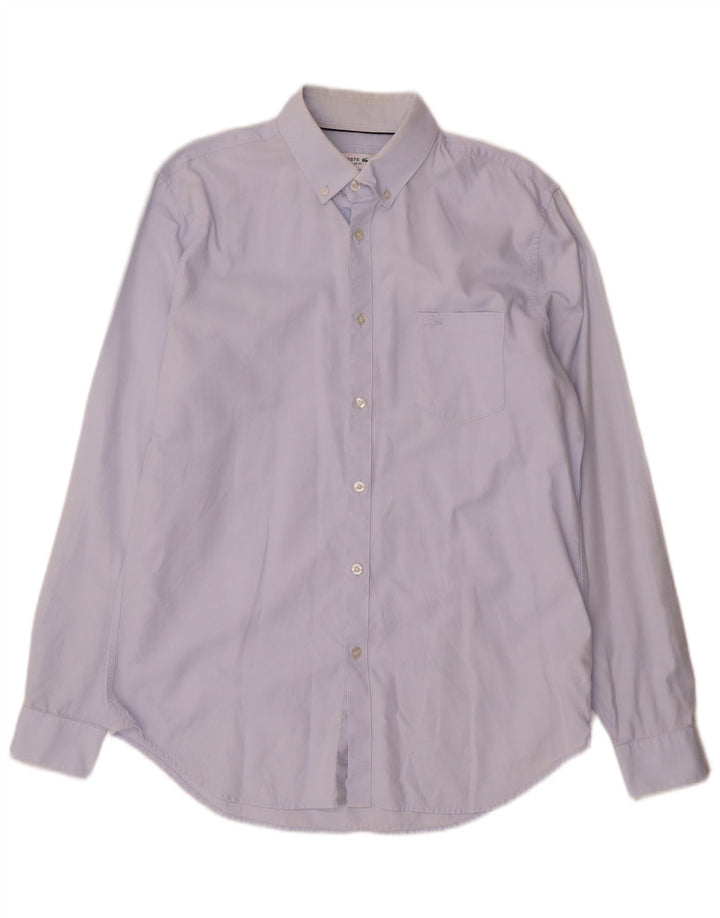 Lacoste Chemise Regular Fit Homme TAILLE 41 16 Grand Coton Bleu