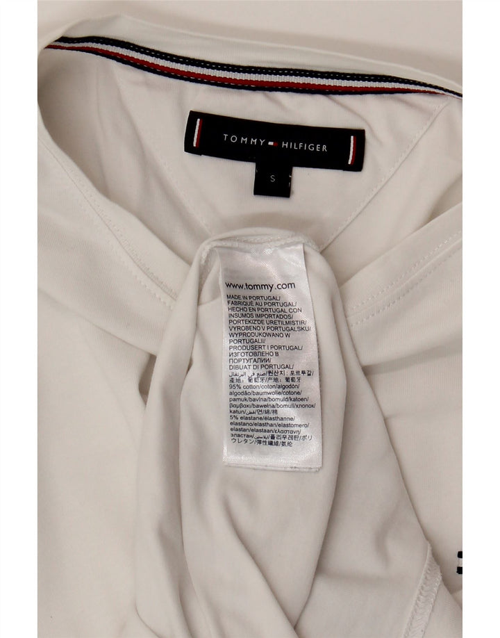 TOMMY HILFIGER T-Shirt Homme Haut Petit Blanc Coton