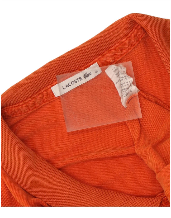 Lacoste Polo Femme Taille 46 XL Orange Lyocell