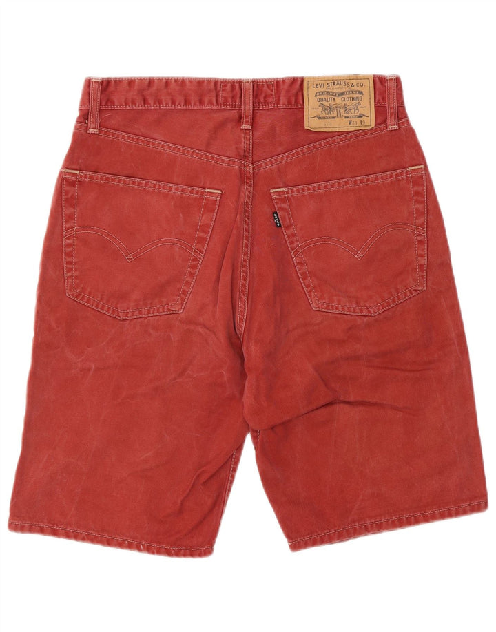 LEVI'S Short en Jean 476 W31 Homme Rouge Moyen Coton