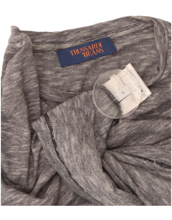 TRUSSARDI T-Shirt Small Gris Moucheté Coton Homme