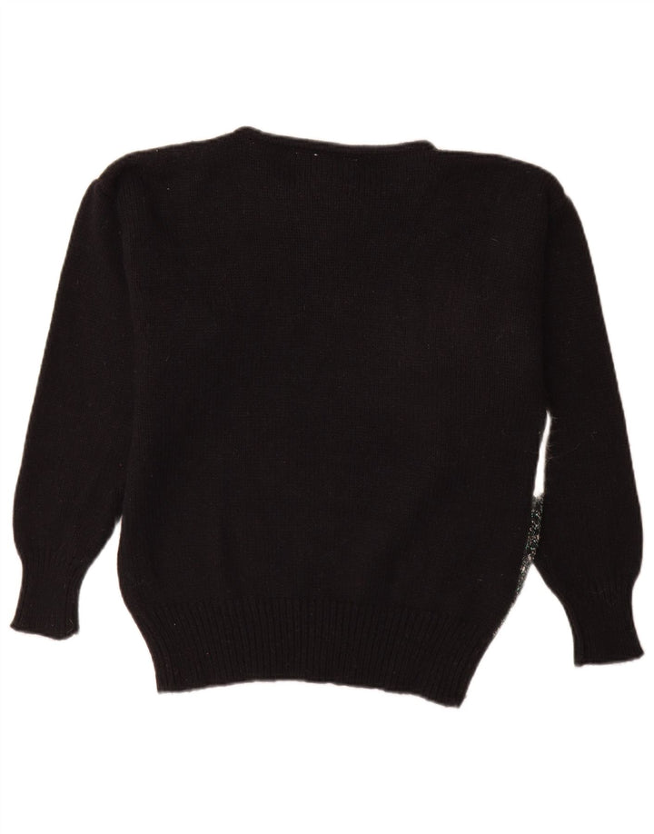 Nuova Moda Pull col bateau pour femme EU 40 Noir moyen colour block