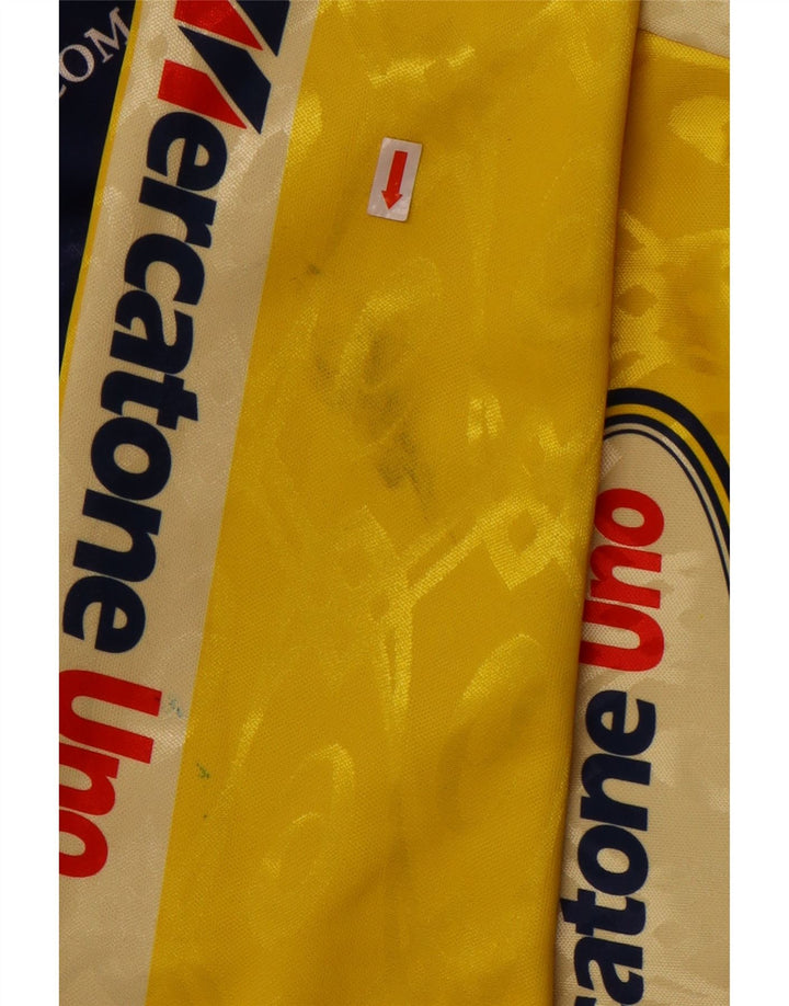 Asics Veste de survêtement graphique pour hommes, grand jaune, polyester color block