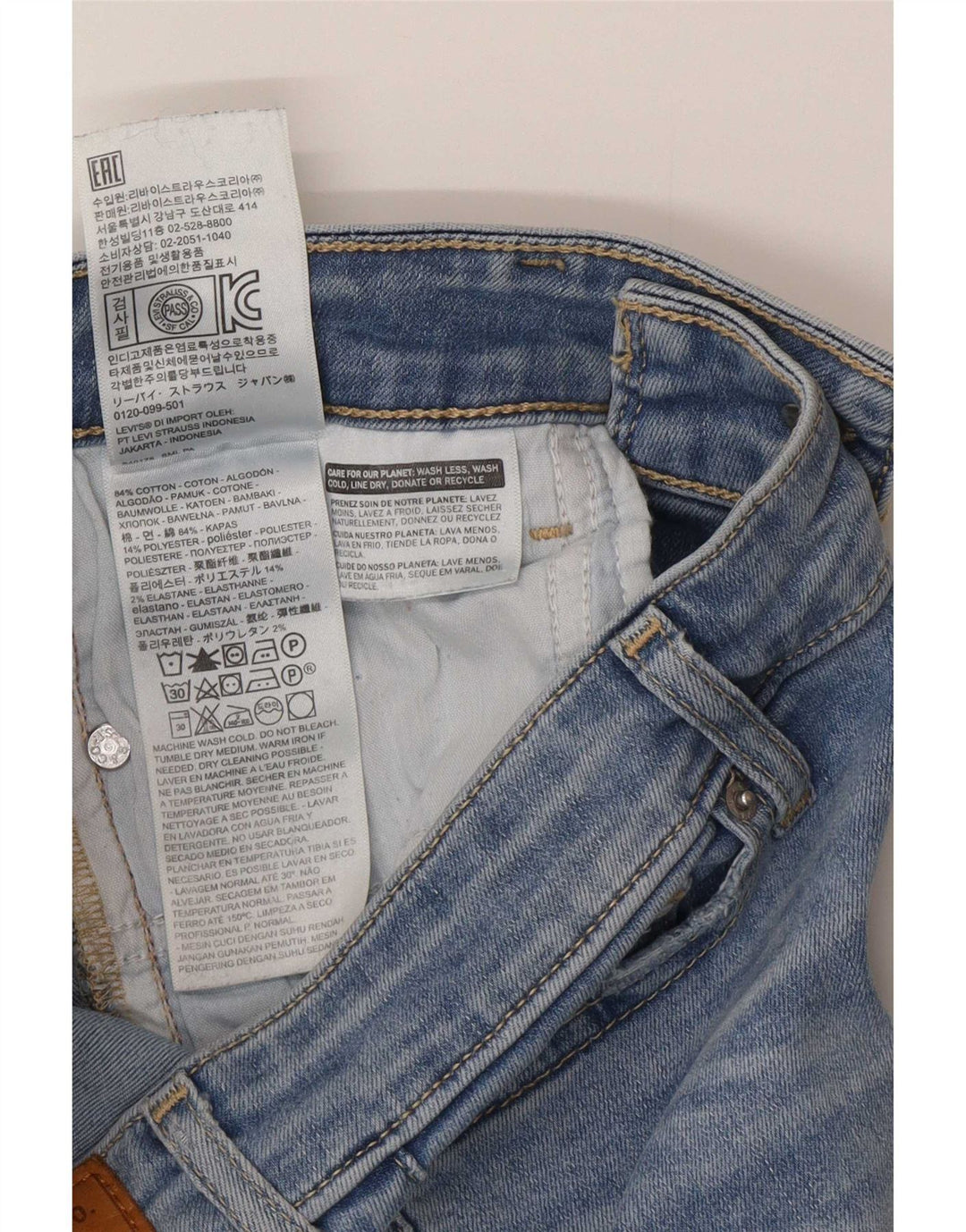 Levi's Jean 715 Bootcut Femme Bleu W26 L32 Coton