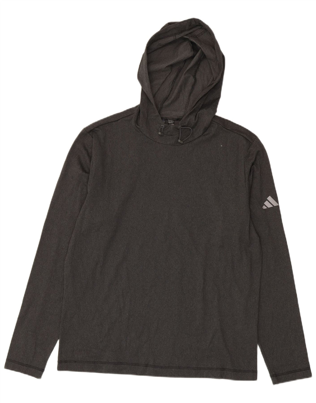 Adidas Haut à capuche à manches longues pour homme Gris moyen Polyester