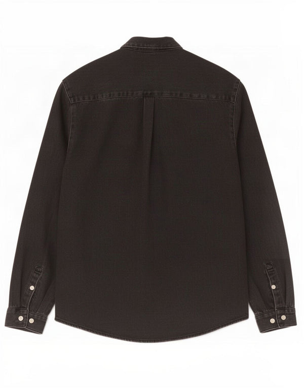 Chemise En Jean Zara Homme Small Noir Coton