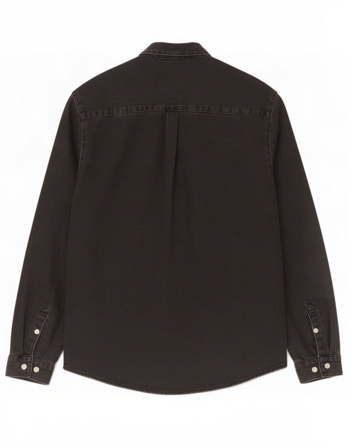 Chemise En Jean Zara Homme Small Noir Coton