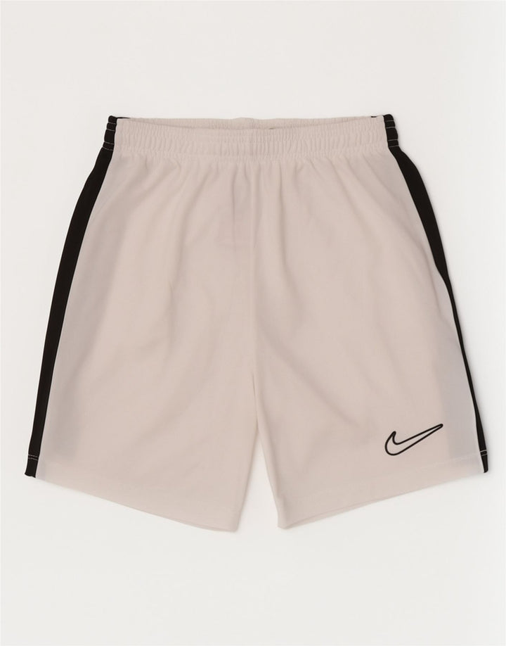 Short de sport Nike garçon 10-11 ans blanc moyen polyester