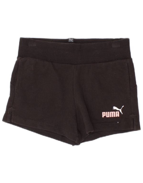 Puma Short de sport graphique fille 9-10 ans noir
