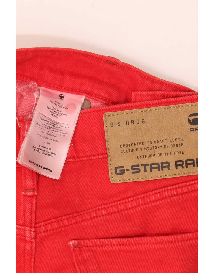 G-Star Jean court 3D Arc W25 L25 en coton rouge pour homme