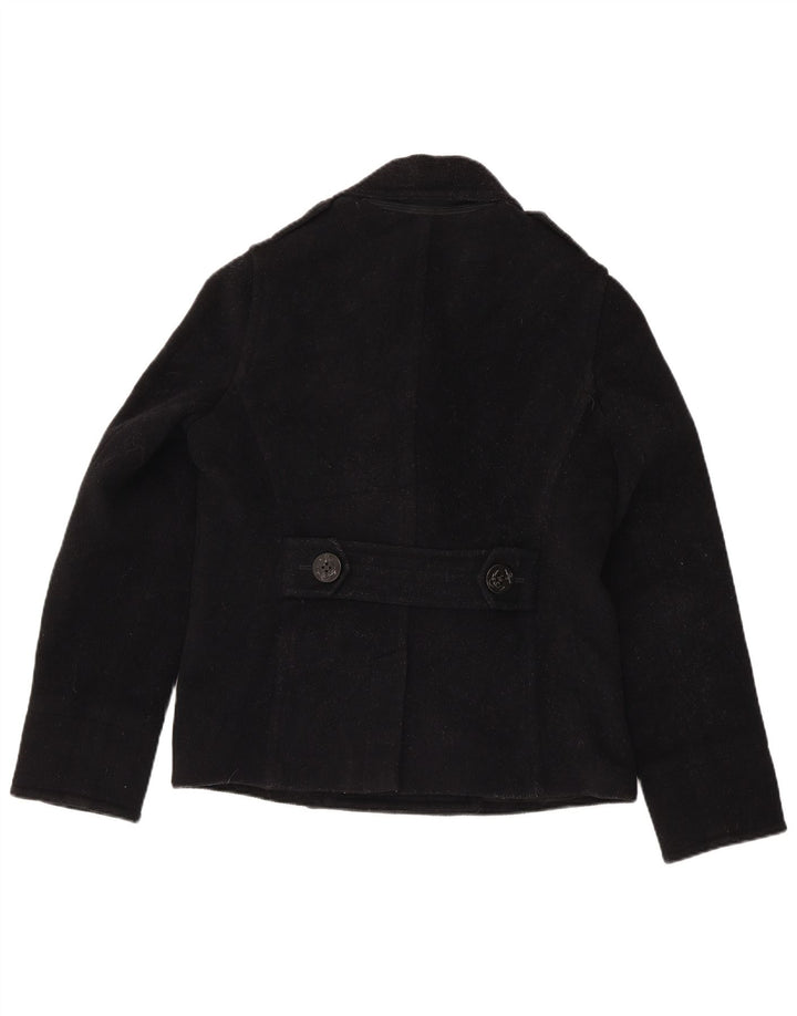 Ralph Lauren Caban Femme UK 14 Laine Noir Moyen