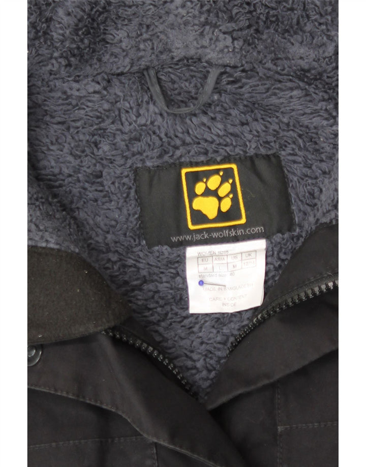 Jack Wolfskin Manteau coupe-vent pour femme UK 12/14 Medium Noir Polyester
