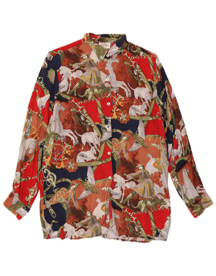SISLEY Femme Chemisier Elegance IT 44 Medium Multicolore Floral
