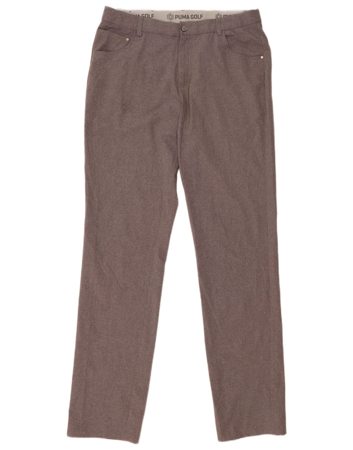 Puma Pantalon Slim Casual W34 L36 Homme Gris Polyester