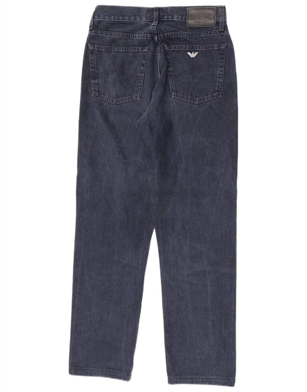 Armani Femme Jean Droit W32 L32 Bleu Marine Coton