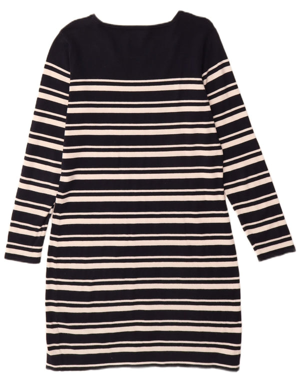 Gant Robe pull à manches longues pour femme UK 44 Bleu marine moyen rayé