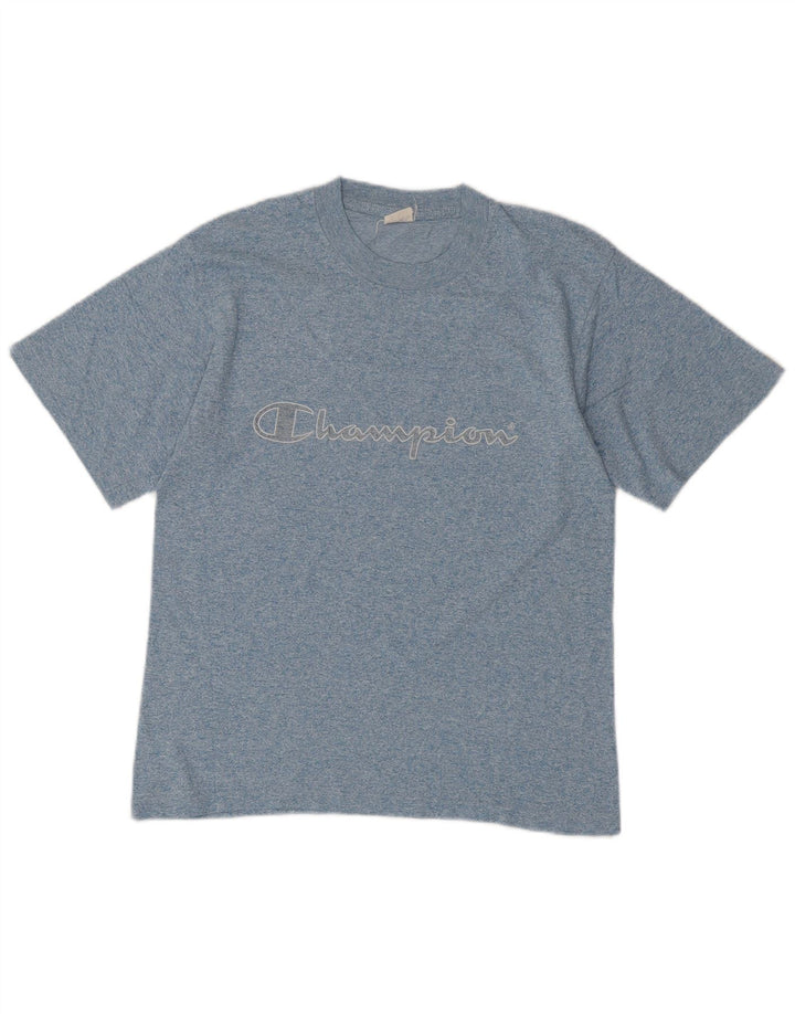 Champion T-Shirt Graphique Homme Petit Bleu Moucheté Coton