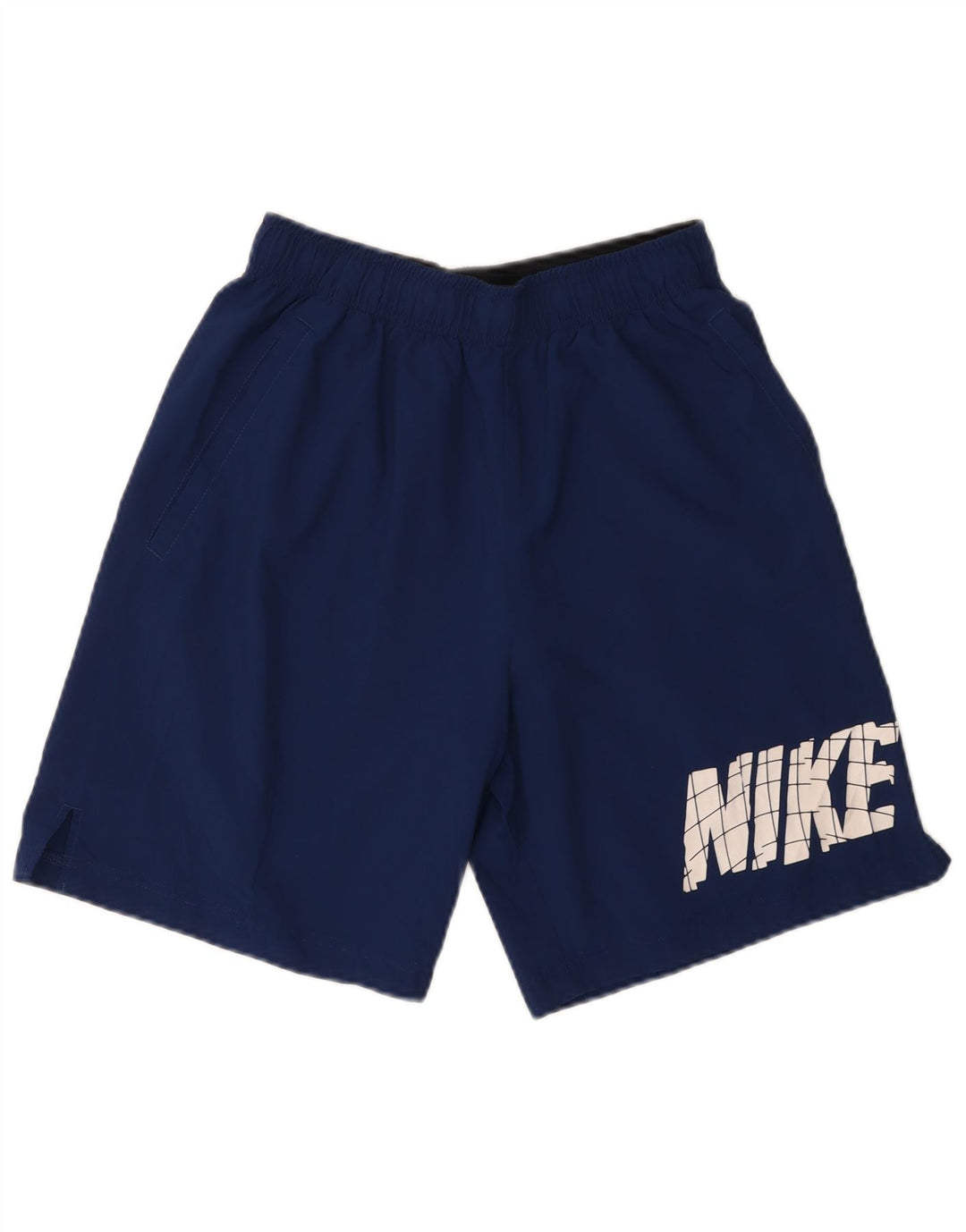 NIKE Short de sport Dri Fit Graphic pour homme en polyester bleu marine moyen