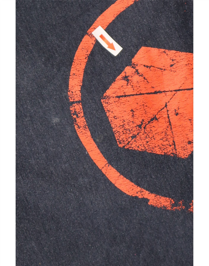 VOLCOM Pull à capuche graphique homme en coton bleu marine moyen