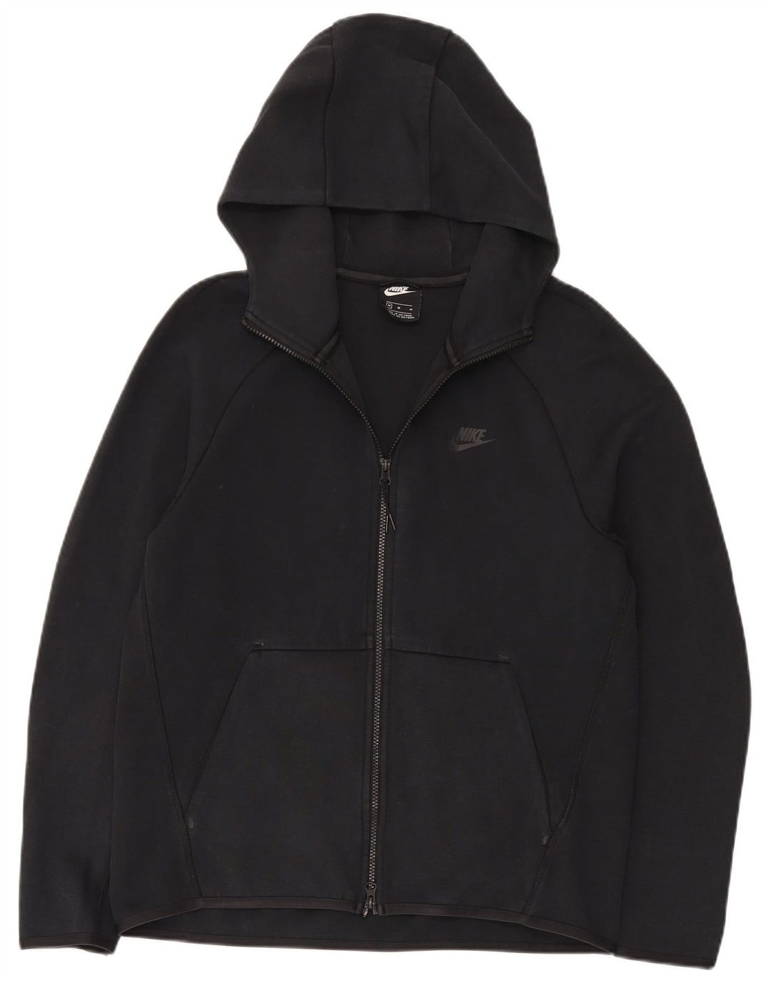 Nike Sweat à capuche zippé pour homme en coton noir moyen