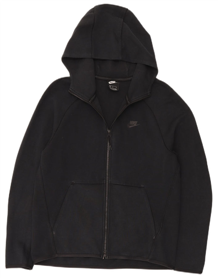 Nike Sweat à capuche zippé pour homme en coton noir moyen