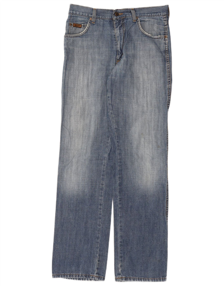 Wrangler Jean droit coupe régulière pour homme W32 L32 bleu coton
