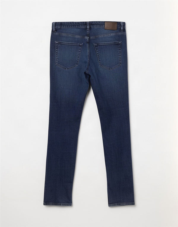 Hugo Boss Jean Slim W33 L32 Bleu Coton Homme