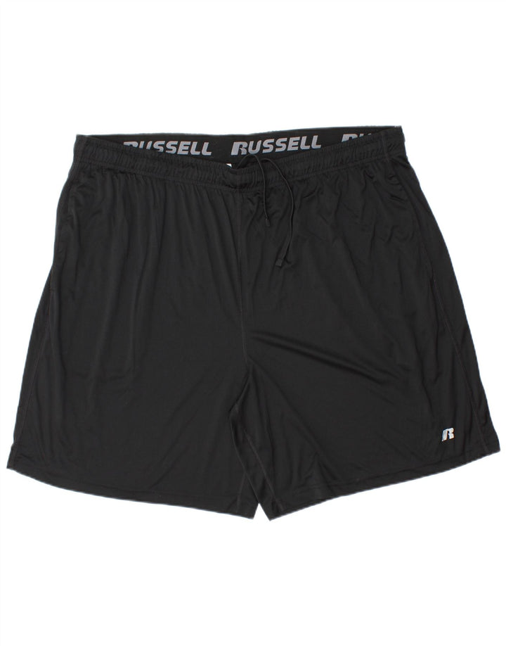 RUSSELL ATHLETIC Short de sport Dri-Power pour homme 2XL Noir Polyester