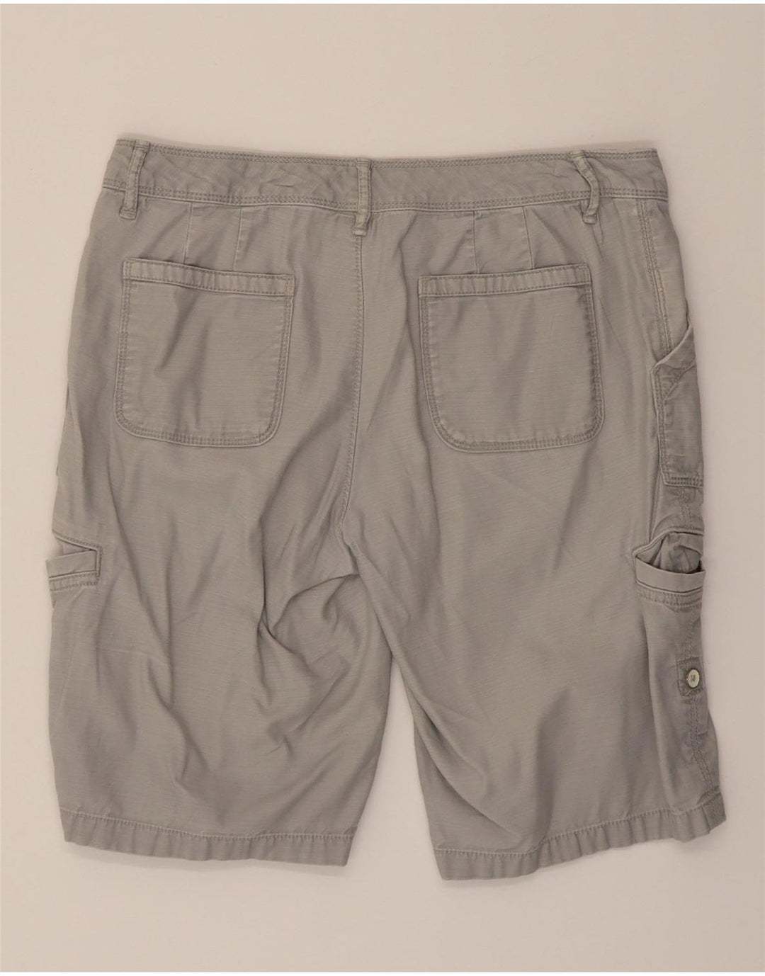 EDDIE BAUER Womens Seattle Cargo Shorts US 6 Medium W32  Grey Cotton Vintage Eddie Bauer and Second-Hand Eddie Bauer from Messina Hembry 