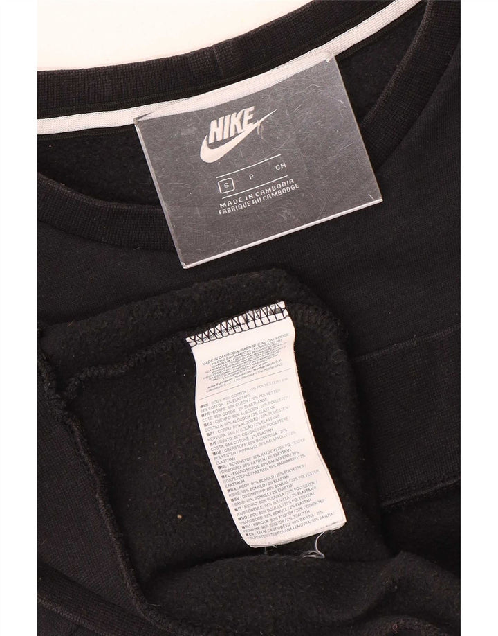 Nike Sweat-shirt graphique pour homme en coton color block Noir Taille S