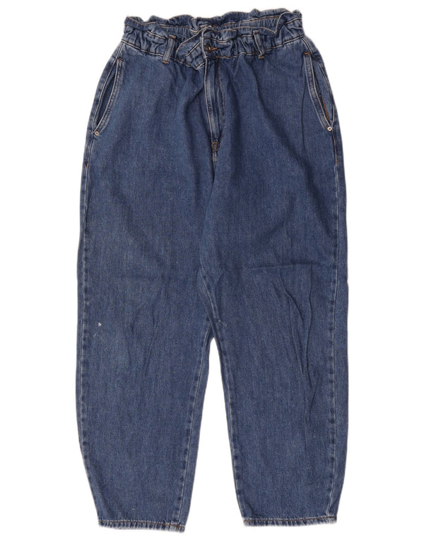 Zara Jean fuselé pour femme EU 42 Large W32 L26 Bleu Coton