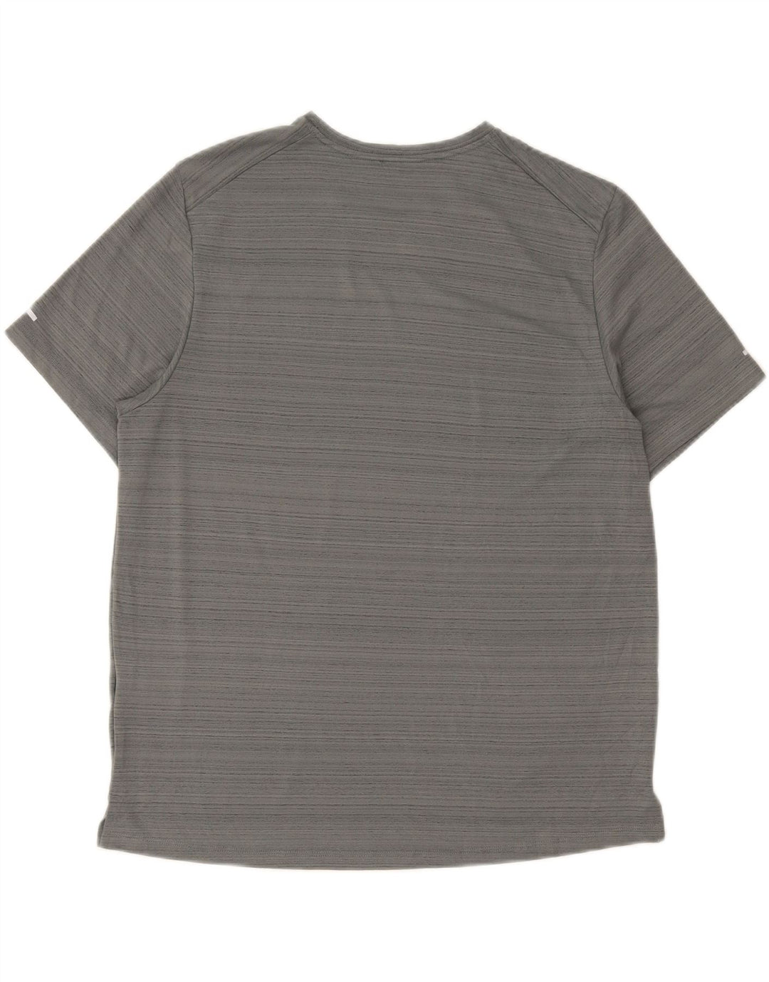 Nike T-shirt Dri Fit pour homme en polyester à fines rayures gris