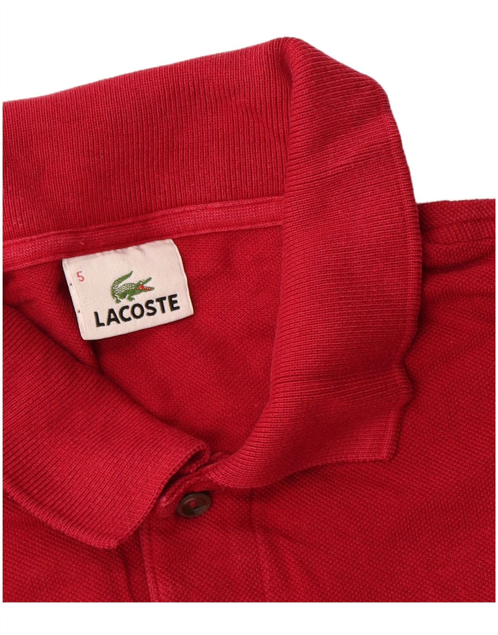 Lacoste Polo Homme Taille 5 Grand Coton Rouge