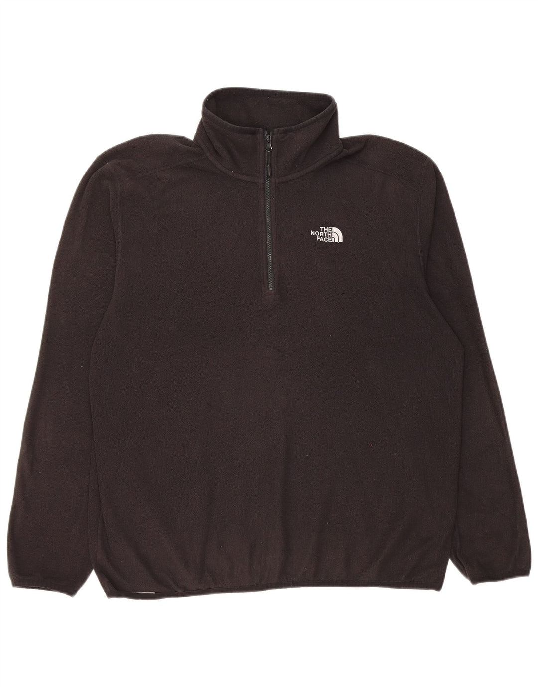 The North Face Pull polaire à col zippé pour homme Large Noir Polyester