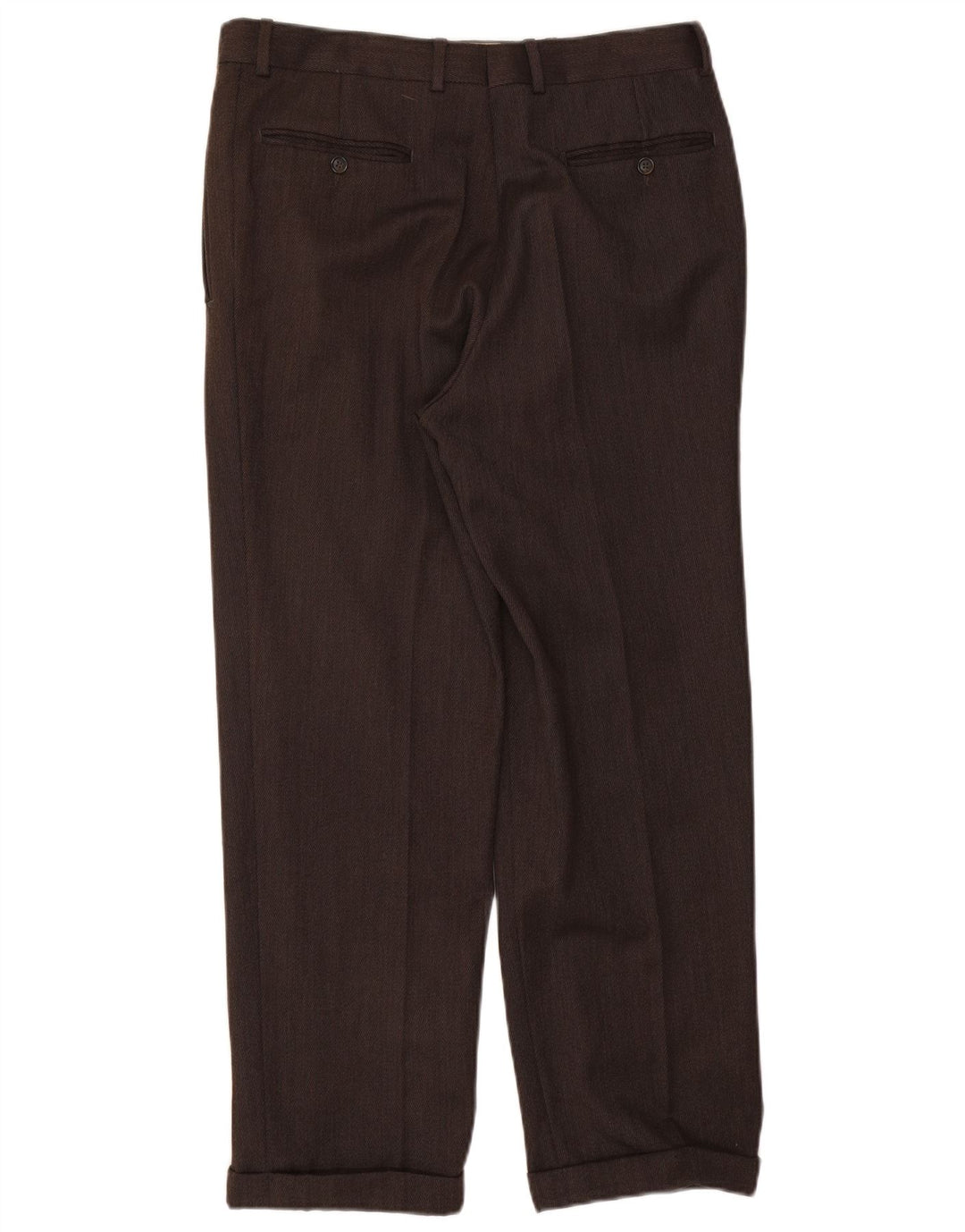 Pantalon de costume vintage pour hommes W32 L28 Marron