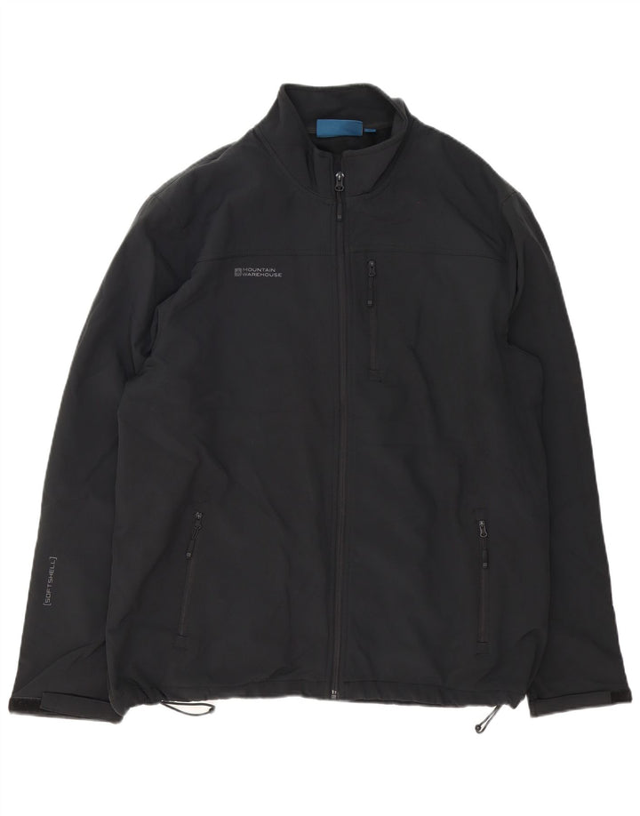 MOUNTAIN WAREHOUSE Veste coupe-vent pour hommes UK 44 2XL Noir Polyester